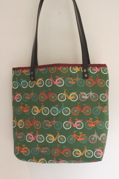 Hello Velo Tote Bag(Chestnut)