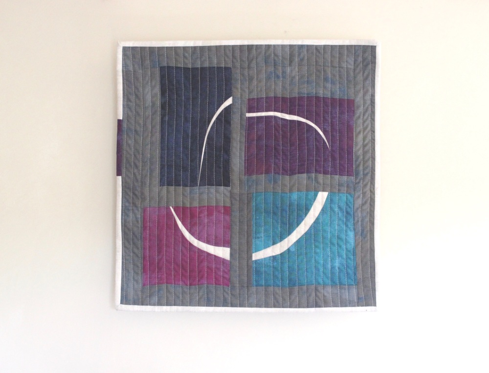 Mini Improv Circle Quilted Wall Hanging