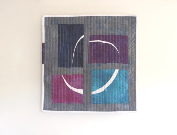 Mini Improv Circle Quilted Wall Hanging