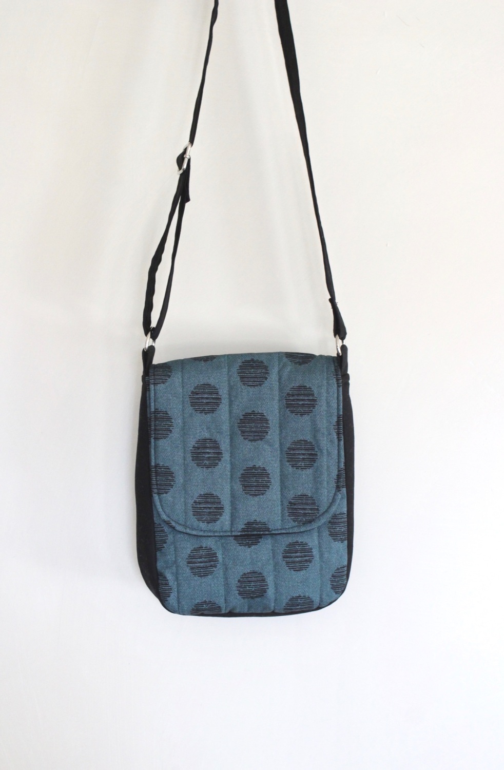 Dotted Impression Quilted Cross-Over Bag