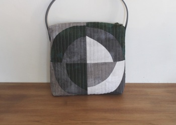 Abstract Circle Quilted Patchwork Bag(2)