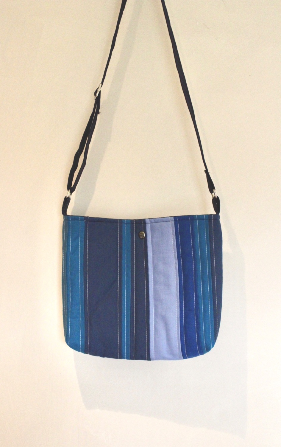 Blues Quilted Cross-Over Bag