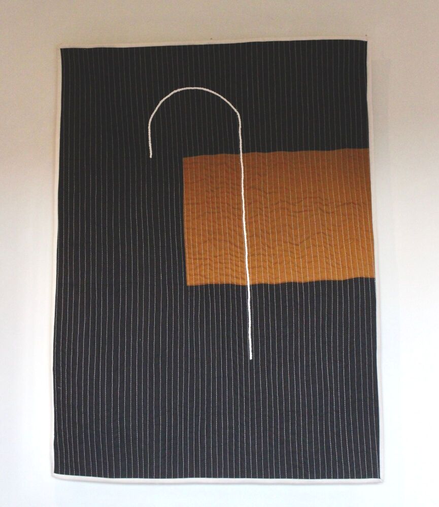 Pared Back III  Quilted Wall Hanging