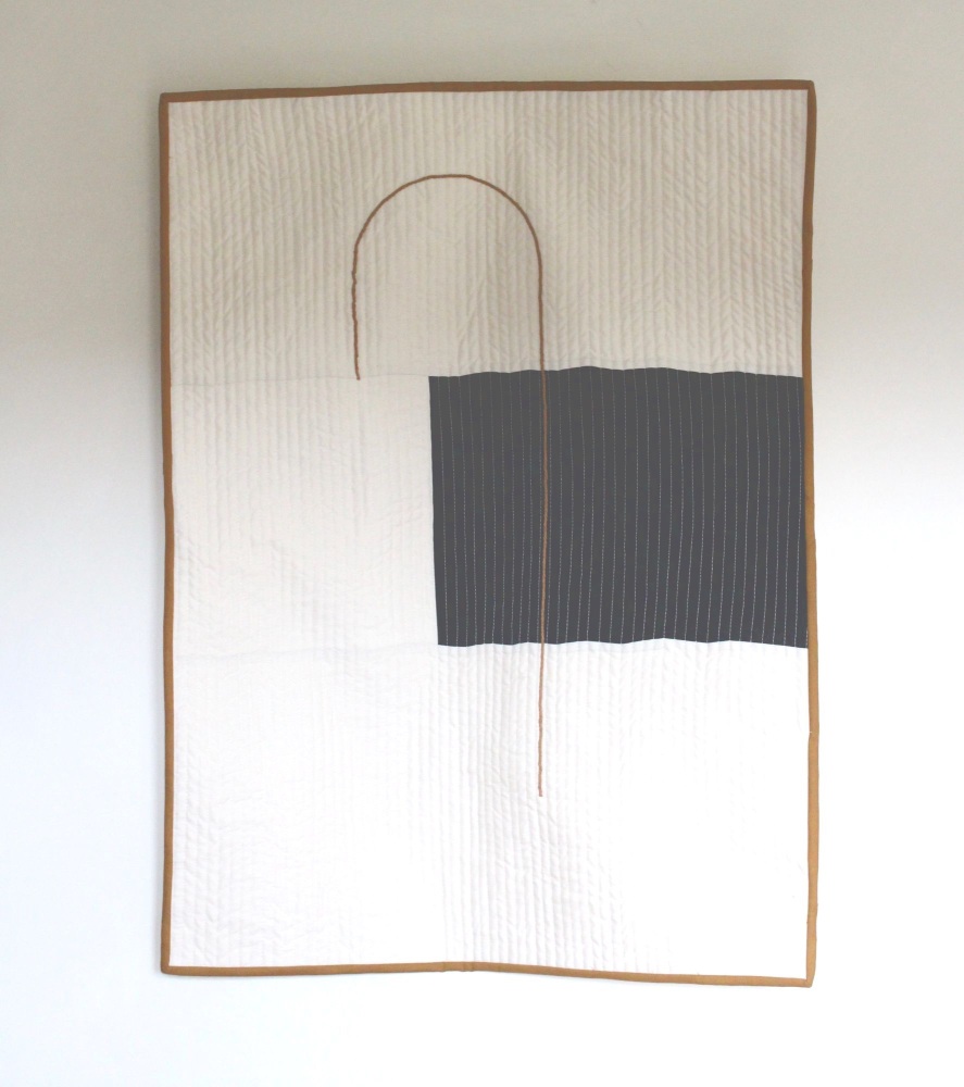 Pared Back IV  Quilted Wall Hanging