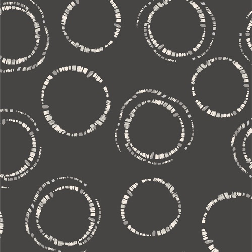 Art Gallery Fabrics  - Round Markings Carbon from InkPerfect Carbon Edition
