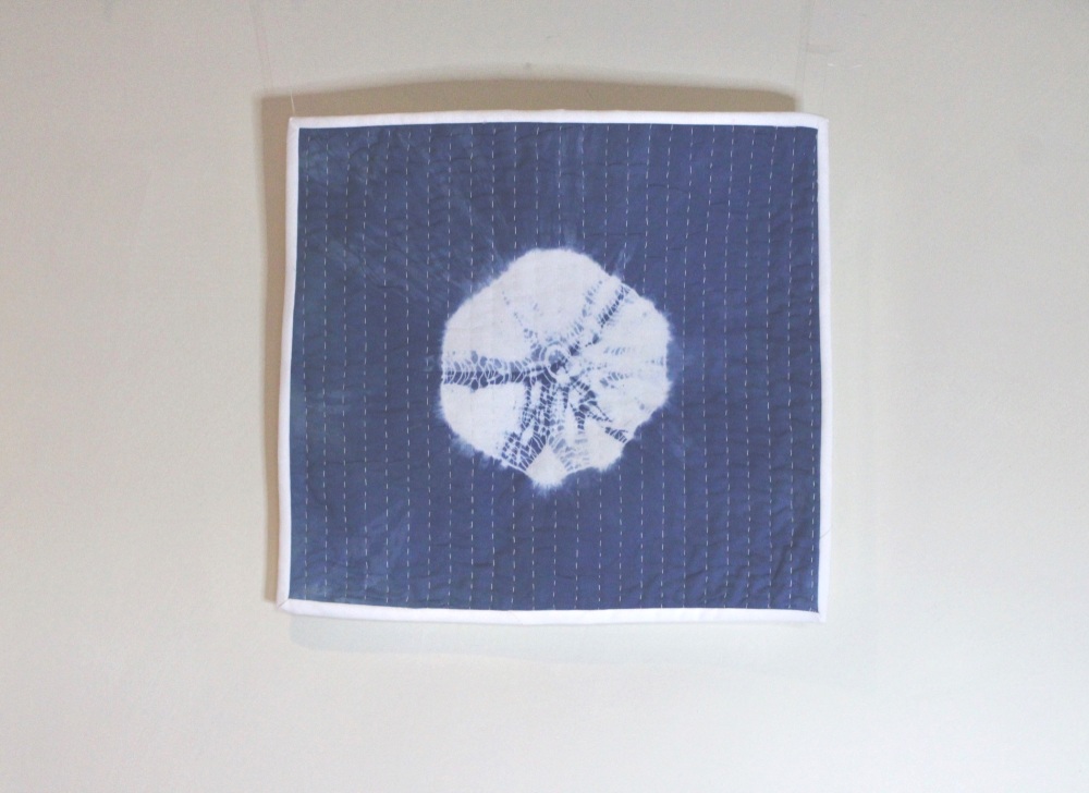 Mini Shibori Hand Quilted Wall Hanging
