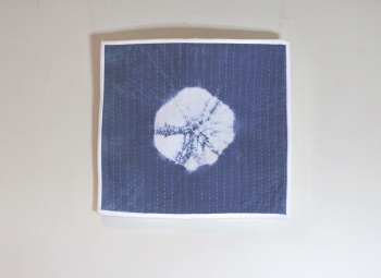 Mini Shibori Hand Quilted Wall Hanging