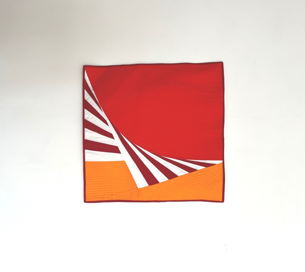 Hyperbolic Paraboloid Quilted Wall Hanging(4)