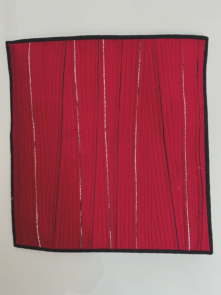 Pen and Ink Quilted Wall Hanging