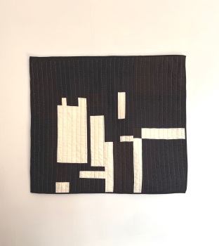 Abstract Hand Quilted Wall Hanging