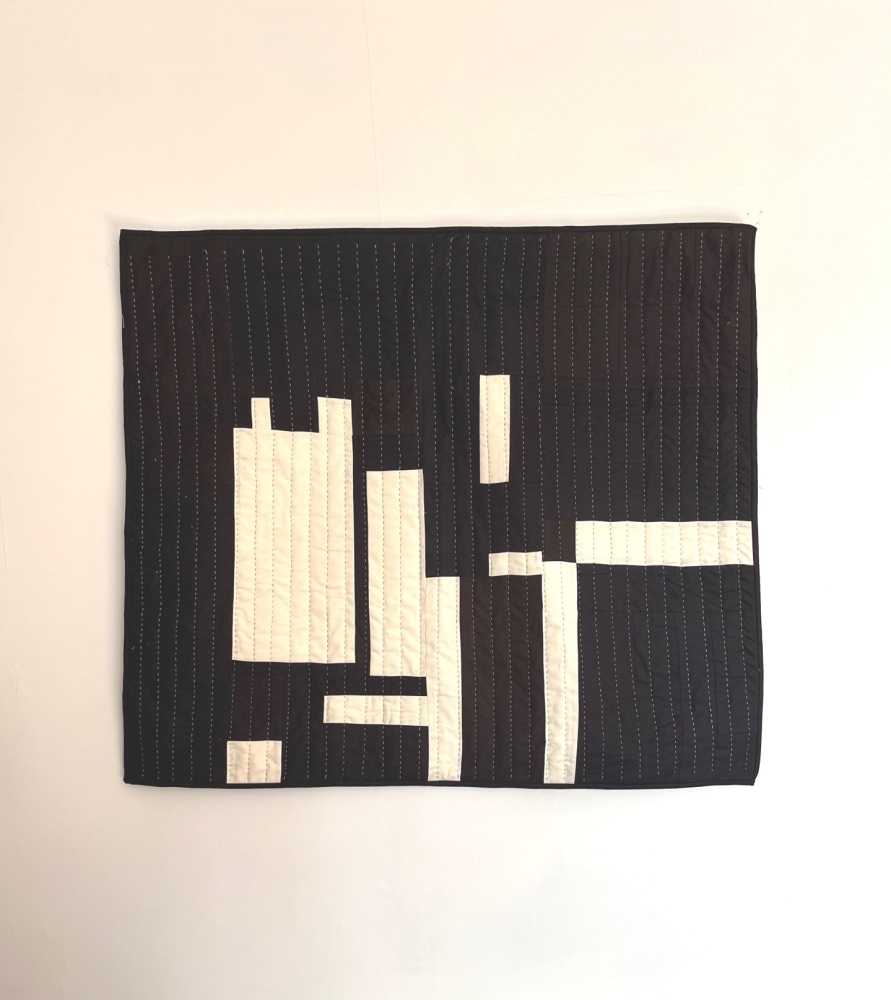 Abstract Hand Quilted Wall Hanging