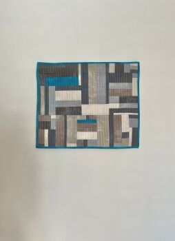Grunge Greys Quilted Wall Hanging