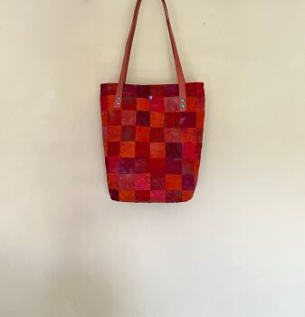 Indian Summer Quilted Patchwork Tote Bag
