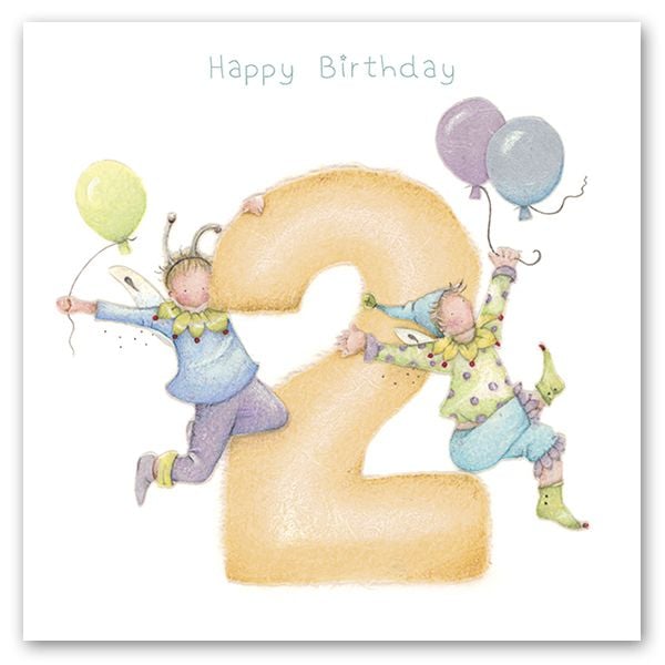 2nd Birthday Cards - Happy BIRTHDAY - Children's BIRTHDAY Cards - 2nd BIRTH