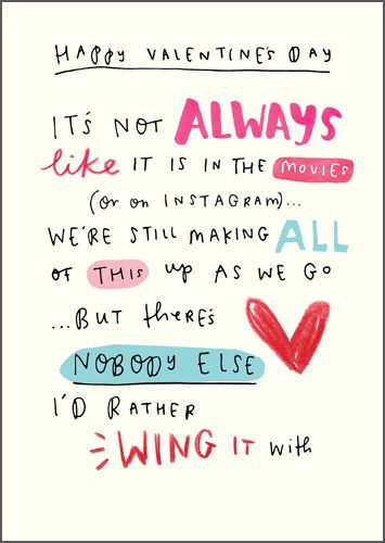 It's Not Always Like It Is In The Movies Valentine Card - CUTE Valentine's 