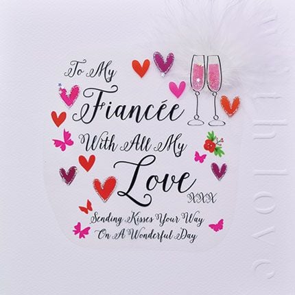To My Fiancée With All My Love Valentine's Card - Fiancée VALENTINE'S Cards