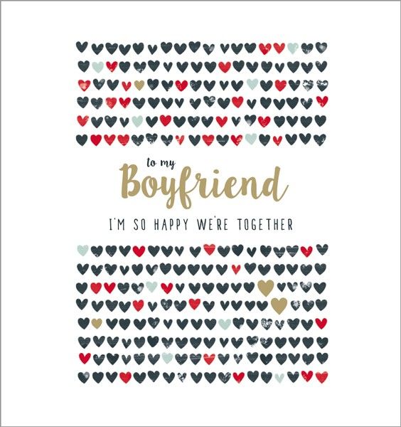 Boyfriend Valentine's Card - To My BOYFRIEND - So Happy WE'RE Together - VALENTINE'S Card For BOYFRIEND - Valentine's CARDS
