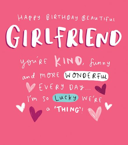 Printable Birthday Cards For Girlfriend - Printable Templates Free