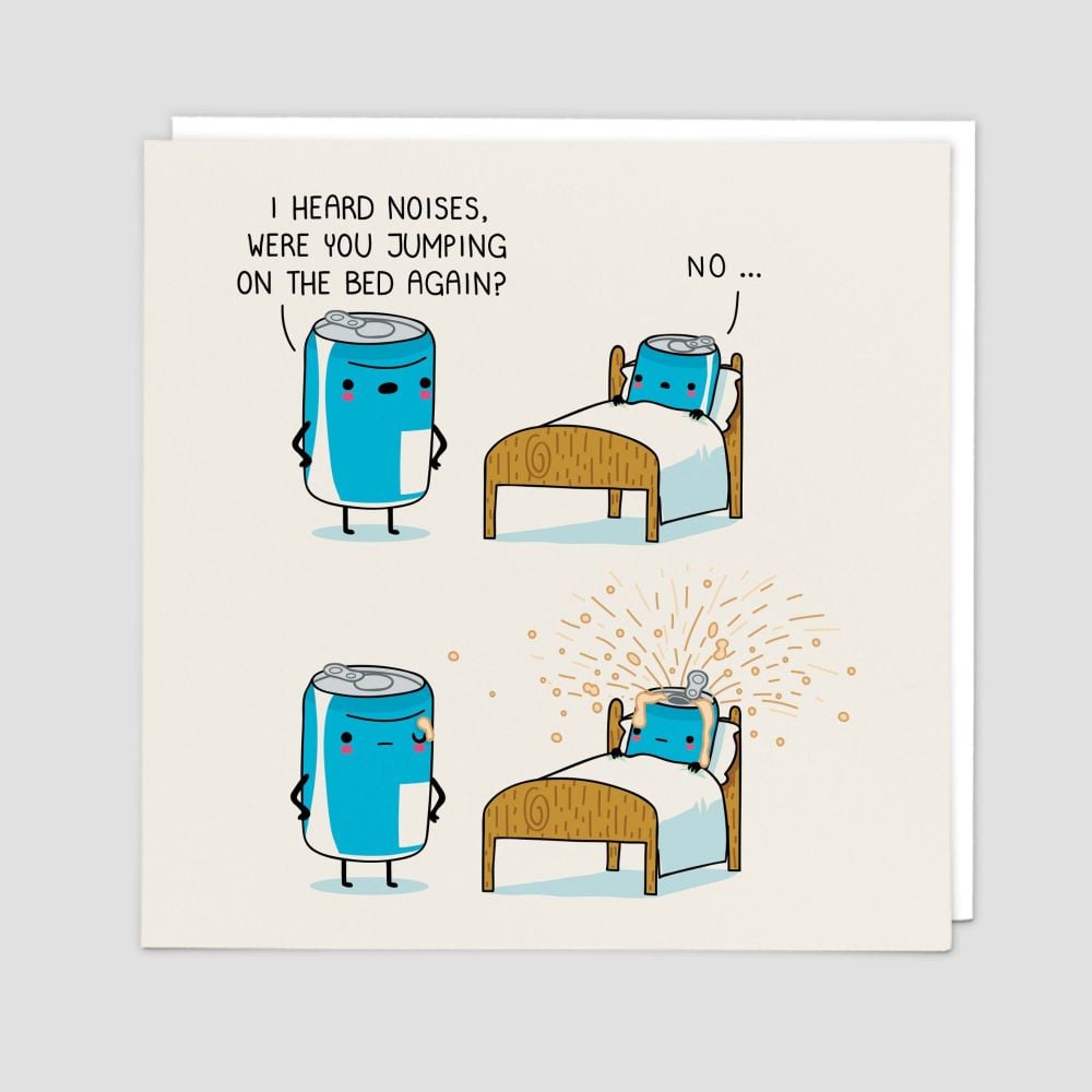 Funny Greeting Cards - WERE You JUMPING On The BED Again -FUNNY Cards - Fun