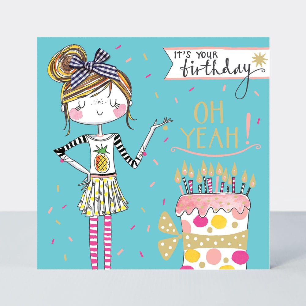Birthday Card For Little Girl - IT'S YOUR Birthday OH Yeah - Little MISS Sa
