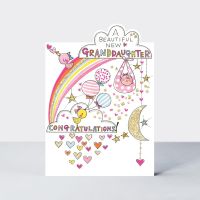 New Granddaughter Cards - A BEAUTIFUL New GRANDDAUGHTER - CONGRATULATIONS - BEAUTIFUL New Granddaughter CARDS - New BABY Card - BIRTH Congratulations 
