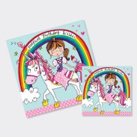 Princess & Unicorn Card - PRINCESS & Unicorn JIGSAW CARDS - Magical BIRTHDAY Wishes - Unicorn - PRINCESS Birthday CARD - Princess CARD For DAUGHTER - 
