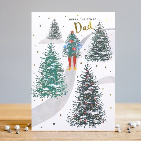 Merry Christmas Dad Greeting Card - FUNNY Christmas CARD For DAD - Dad CHRI