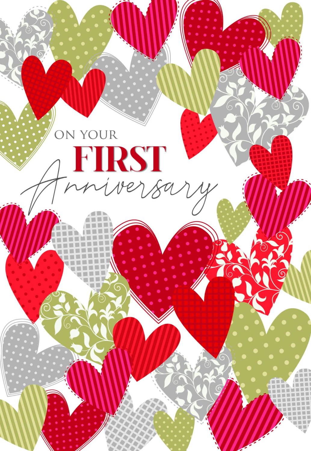 1st anniversary cards - couple anniversary cards - on your first  anniversary - wedding anniversary cards - hearts anniversary cards -  anniversary