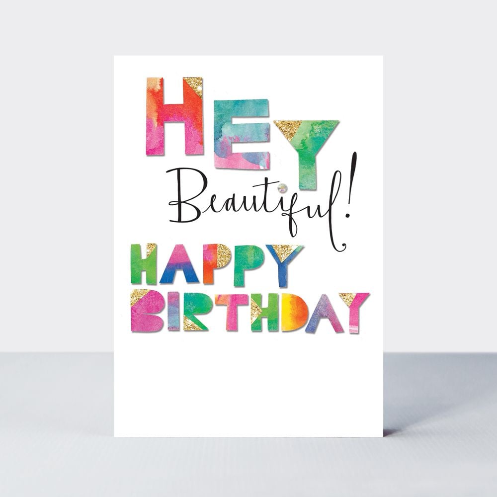 Romantic Birthday Cards - Hey BEAUTIFUL Happy BIRTHDAY - LOVING Happy Birth
