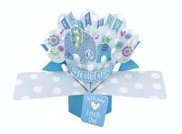 New Baby Boy Pop Up Card - NEW Baby BOY Keepsake CARD - BABY Boy CARDS - 3D Greeting CARDS - Baby SHOWER Pop UP CARD - New BABY CARD