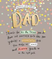 Happy Birthday Dad - YOU Make Us LAUGH - Birthday CARDS For DAD - Thoughtful BIRTHDAY Cards For DAD - Dad Birthday CARD - Dad's BIRTHDAY