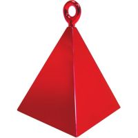 Red Pyramid Weights - 4 BALLOON Weights - PARTY Balloon WEIGHTS - Balloon WEIGHTS - Red BALLOON Weights