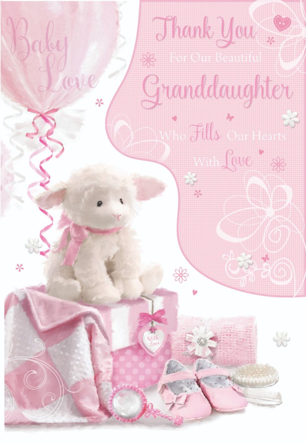 Thank you for a New Baby Granddaughter ~ greeting card
