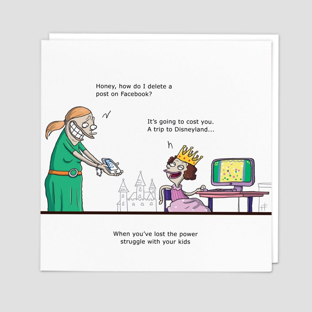 Funny Birthday Cards For Parents When You Ve Lost The Power Struggle Parent V Child Birthday Cards Funny Birthday Card For Her
