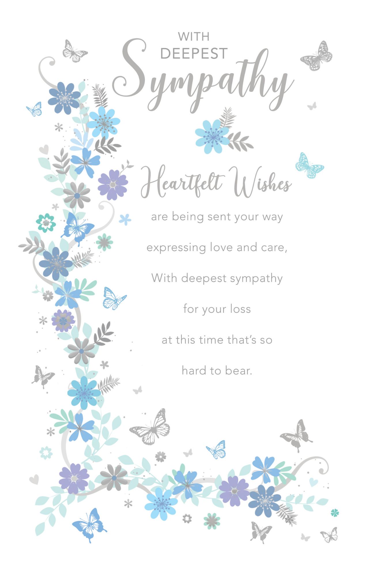Heartfelt Wishes Sympathy Cards EXPRESSING Love And CARE CONDOLENCE