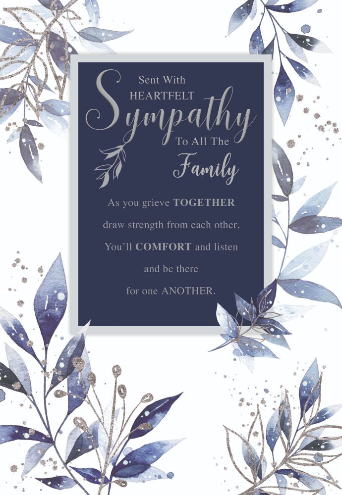 Family Sympathy Cards - Draw STRENGTH From EACH Other - SYMPATHY Cards - CONDOLENCE Cards - FAMILY Sympathy CARDS - Heartfelt Sympathy Cards