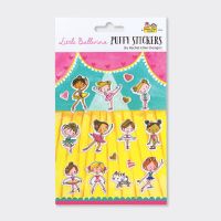 Ballerina Puffy Stickers - PUFFY Stickers - Childrens STICKERS - Kids STICKERS - Kids CRAFT Supplies - BALLERINA Stickers