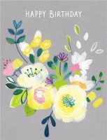 Pretty Birthday Cards For Her - HAPPY BIRTHDAY - Floral BIRTHDAY Cards - Birthday CARDS - Birthday CARD For MUM - Daughter - FRIEND - Wife - Gran