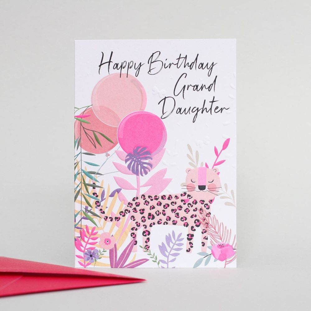 Happy Birthday Granddaughter Card - GRANDDAUGHTER Birthday CARDS - Pretty L