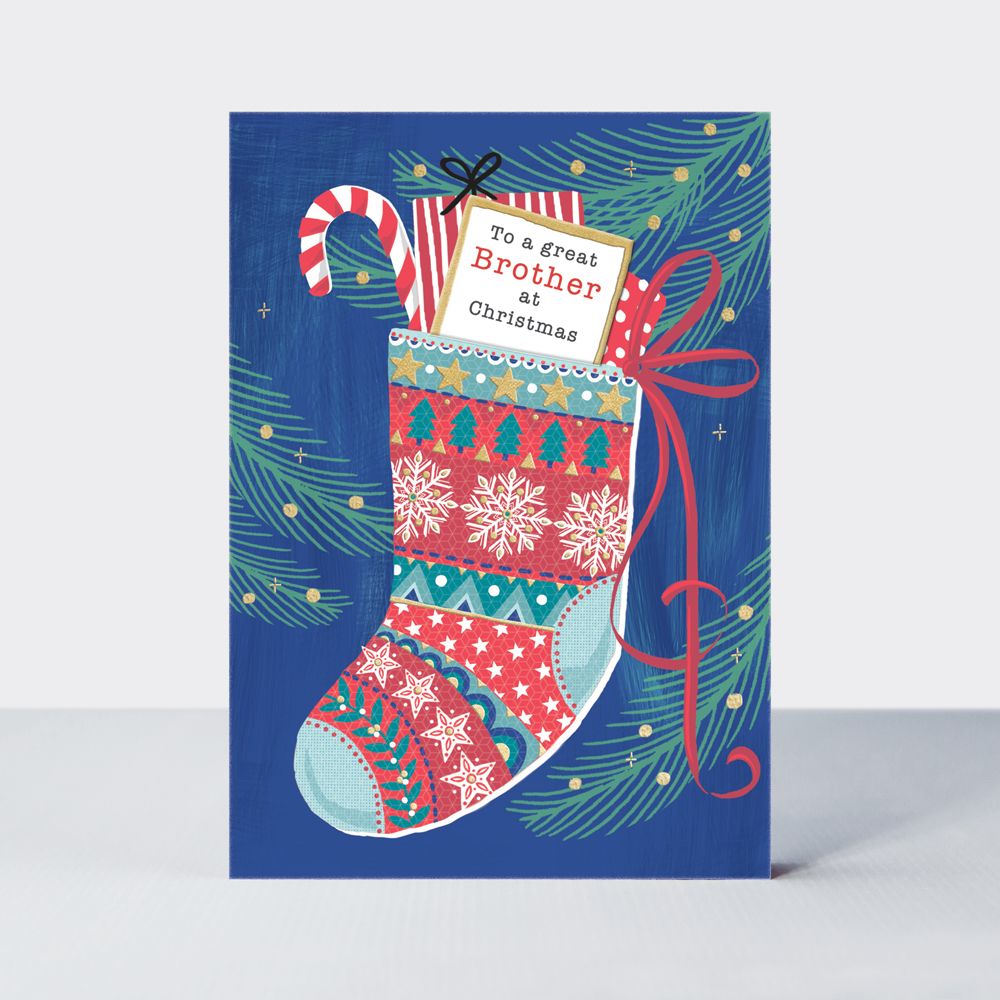 Brother Christmas Cards - To A GREAT Brother At CHRISTMAS - Christmas CARDS