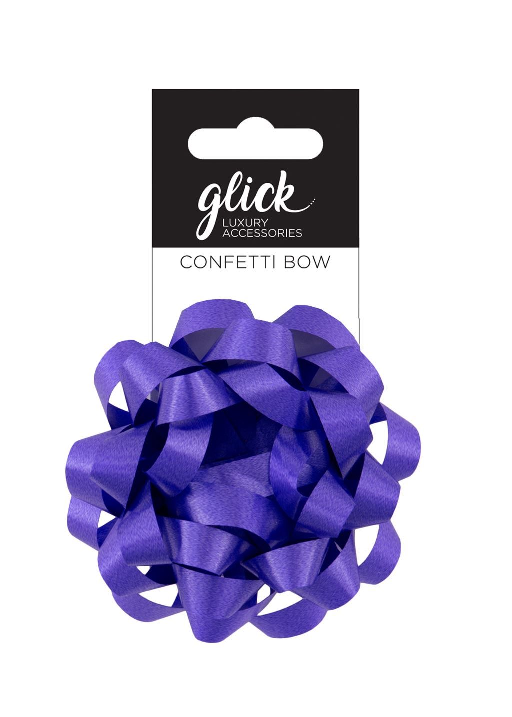 Confetti Bows - VIOLET - PACK Of 3 - 8CM Satin FINISH Confetti BOWS - Gift 