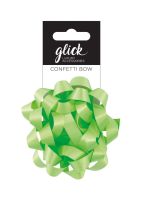 Confetti Bows - LIME - PACK Of 3 - 8CM Satin FINISH Confetti BOWS - Gift WRAP Accessories - Ribbons & BOWS - Gorgeous LIME CONFETTI BOWS