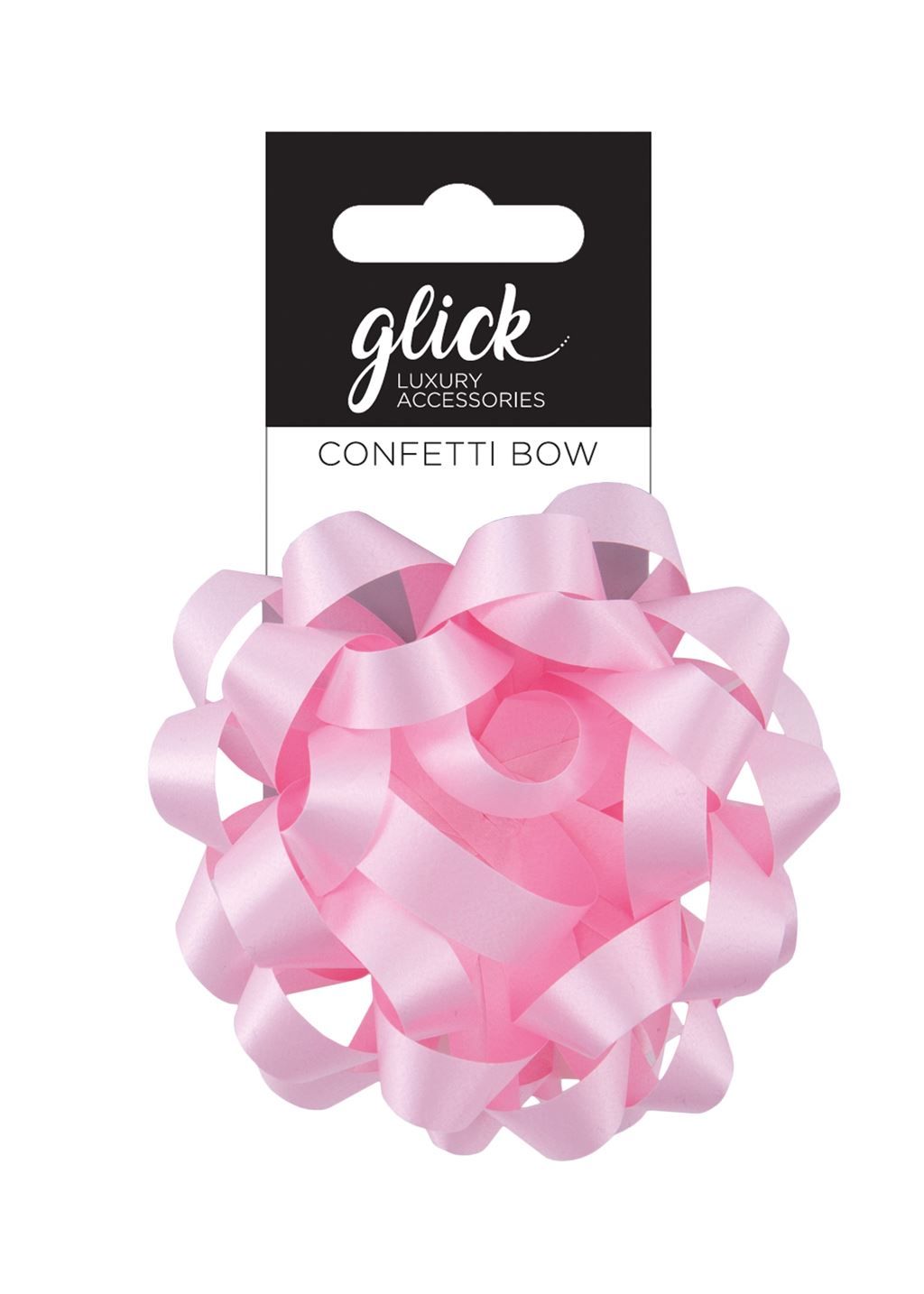 Confetti Bows - BABY PINK - PACK Of 3 - 8CM Satin FINISH Confetti BOWS - Gi
