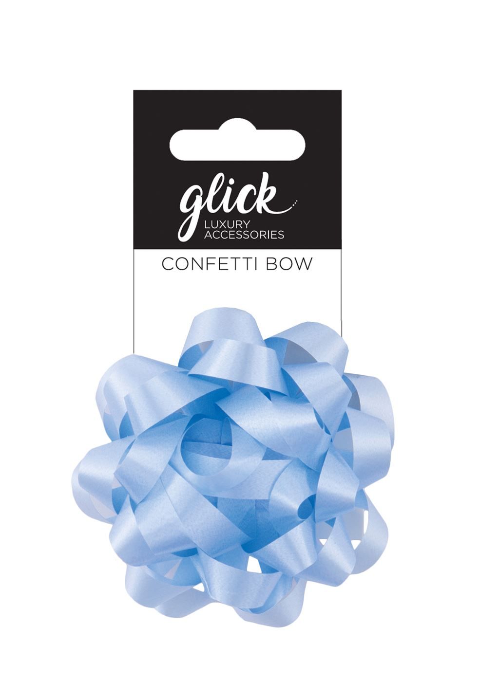 Confetti Bows - BABY BLUE - PACK Of 3 - 8CM Satin FINISH Confetti BOWS - Gi