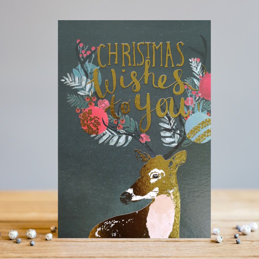 Christmas Cards - CHRISTMAS Wishes To YOU - Christmas DEER - Deer CHRISTMAS