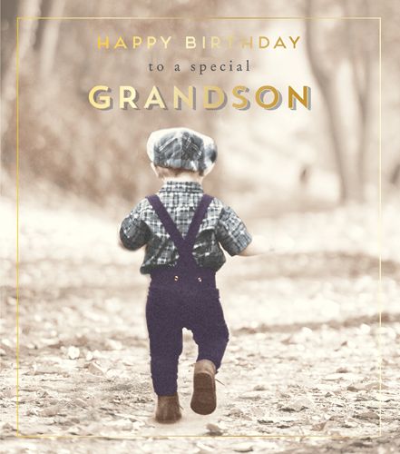 To A Special Grandson Birthday Card - GRANDSON Birthday CARDS - Vintage ST