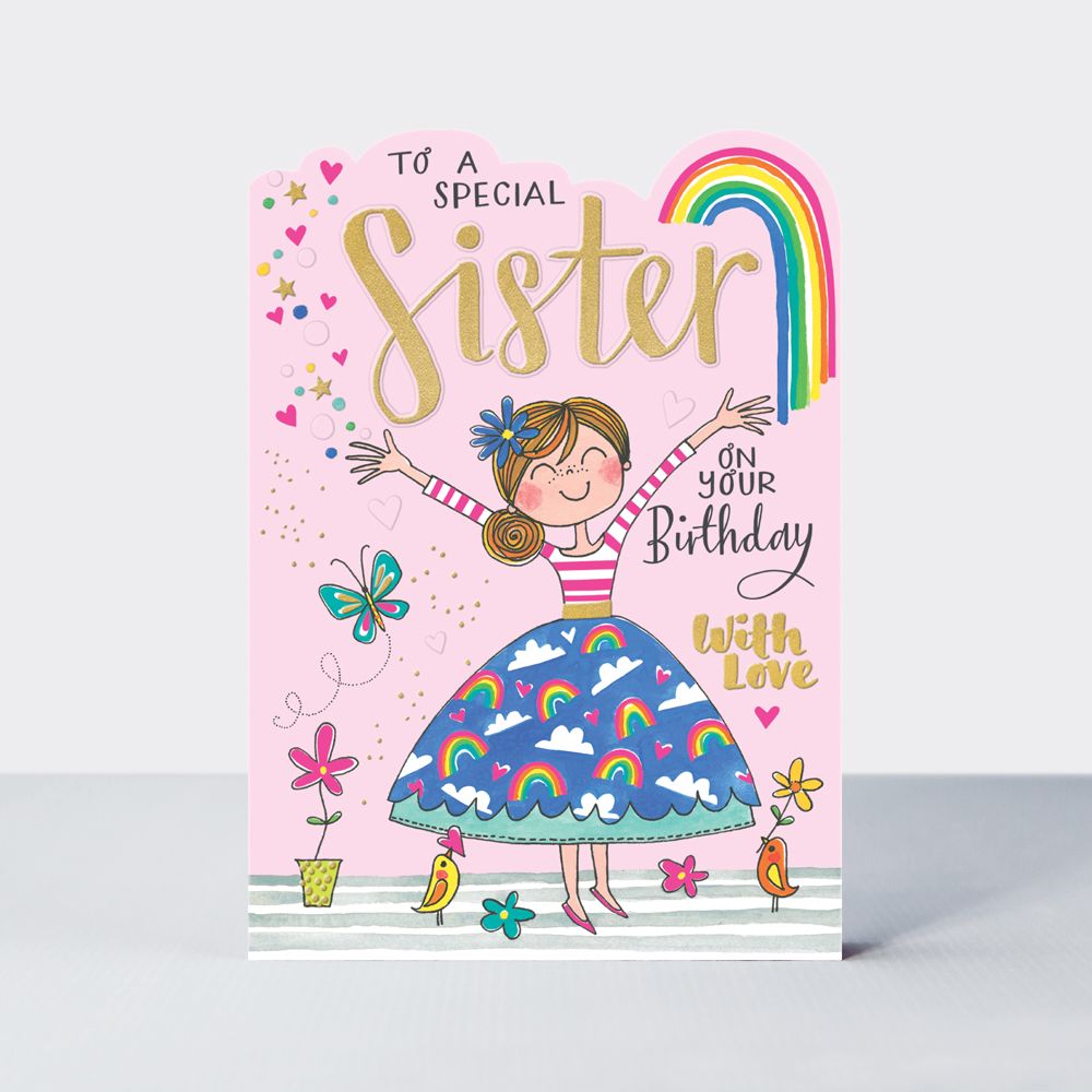 Special Sister Birthday Cards - To A SPECIAL Sister On Your BIRTHDAY - Chil