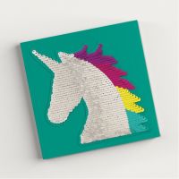 Unicorn Reversible Sequin Notebook - Children's NOTEBOOKS - Unicorn GIFTS - Sequin NOTEBOOKS - UNICORN STATIONERY - Unicorn NOTEBOOK 