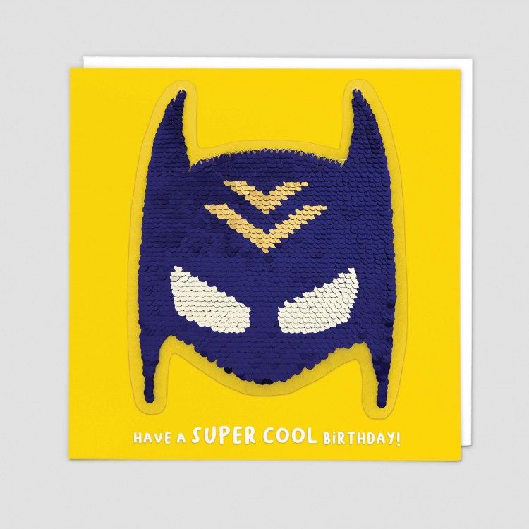 Unique Superhero Birthday Cards - Have A SUPER COOL Birthday - SEQUIN Cards