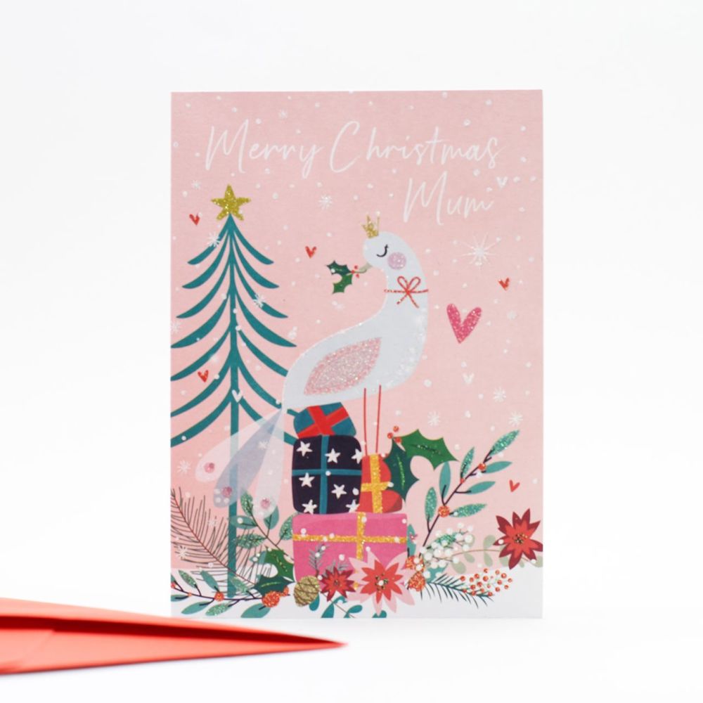 Merry Christmas Mum - MUM Christmas CARDS - Pretty CHRISTMAS Cards For MUM 